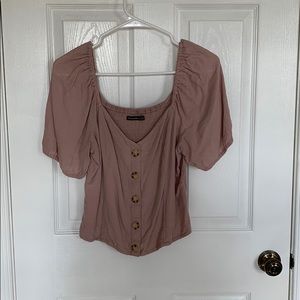 Abercrombie pink blouse
